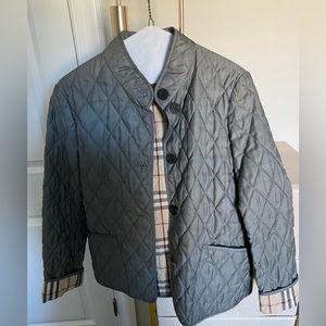 Burberry Charcoal Quilt Jacket